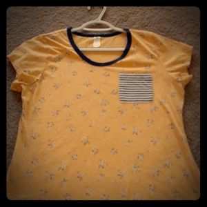 Floral printed t-shirt size X/L
